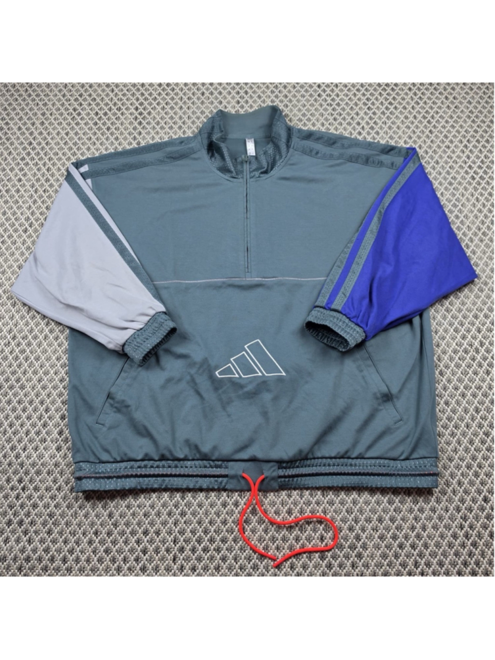 Adidas Primegreen Colorblock Half Zip Pullover Jacket XL Mens